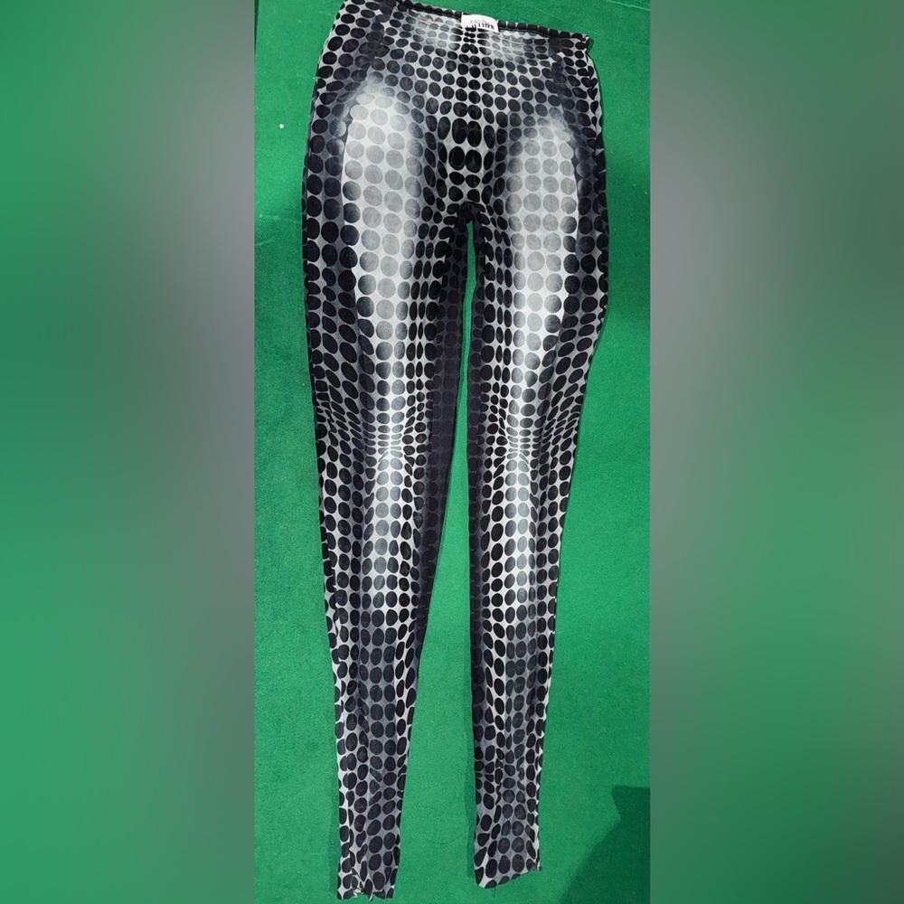 Jean-Paul Gaultier Women's Grey and Black Leggings